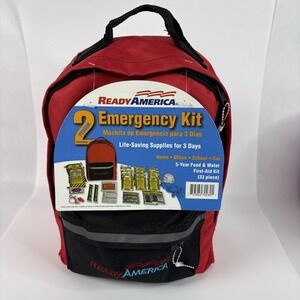 Ready America 2-Person 3 Days Emergency Kit Life Saving Supplies Exp. 8/2027